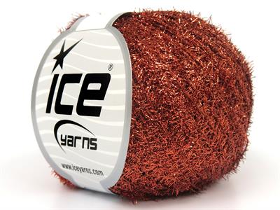 8x50gr. METALLIC GLITZ Metalik Simli Bakır Metalik Simli, Kışlık, Çok İnce, Yazlık İplikler