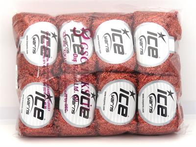 8x50gr. METALLIC GLITZ Metalik Simli Bakır Metalik Simli, Kışlık, Çok İnce, Yazlık İplikler