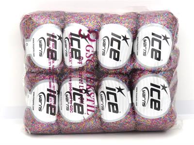 8x50gr. METALLIC GLITZ Metalik Simli Pembe, Turkuaz, Altın Metalik Simli, Kışlık, Çok İnce, Yazlık İplikler
