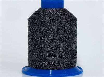 2x90gr. METALLIC THREAD CONE Simli Siyah, Gri Metalik Simli, Tığ İşi