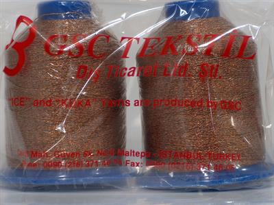 2x90gr. METALLIC THREAD CONE Simli Bakır Metalik Simli, Tığ İşi