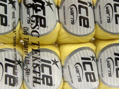 8x50gr. MILANO FINE Bebe Alpaka, İnce Tiftik, Viskon Açık Sarı Lüks, Alpaka, Kışlık, Kid Mohair, Viskon, Tiftik