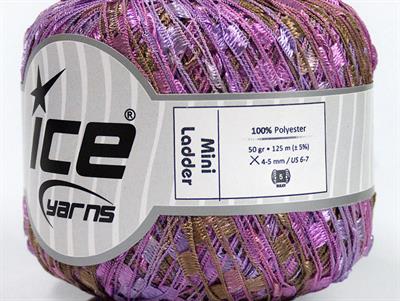 6x50gr. MINI LADDER  Leylak, Deve Tüyü, Orkide Merdiven, Şerit, Yazlık İplikler, Kalın