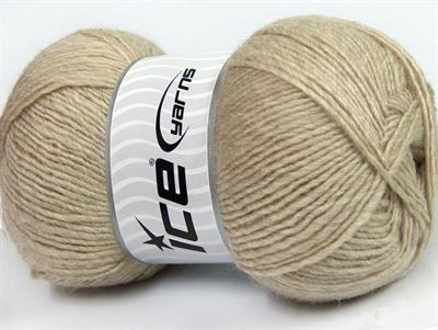 Lot of 4 x 100gr Skeins Ice Yarns MIRAGE (50% Wool) Hand Knitting Yarn Beige