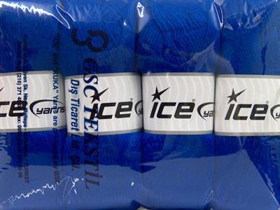 Lot of 4 x 100gr Skeins Ice Yarns MIRAGE (50% Wool) Hand Knitting Yarn Blue