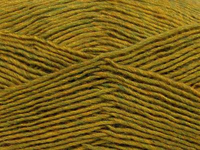 Lot of 4 x 100gr Skeins Ice Yarns MIRAGE (50% Wool) Yarn Olive Green Melange