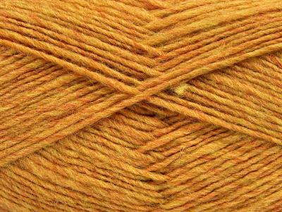 Lot of 4 x 100gr Skeins Ice Yarns MIRAGE (50% Wool) Yarn Yellow Melange