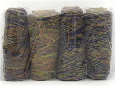 1000 gr ICE YARNS Ribbon Chain Cone MIXED LOT Hand Knitting Yarn Multicolor