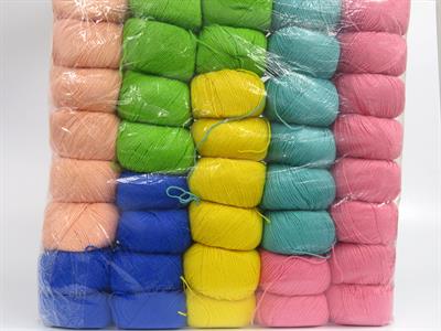 Lot of 40 Skeins Ice Yarns Baby Merino Yarns MIXED LOT (40% Merino Wool) Yarn Multicolor