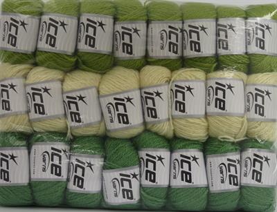 Lot of 24 Skeins Ice Yarns Plain Yarns MIXED LOT Hand Knitting Yarn Multicolor