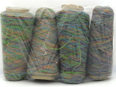 1000 gr ICE YARNS Ribbon Chain Cone MIXED LOT Hand Knitting Yarn Multicolor