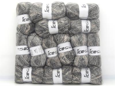 2000 gr ICE YARNS Winter Yarns MIXED LOT (20% Wool) Yarn Multicolor