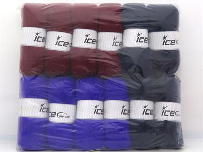 Lot of 12 x 100gr Skeins Ice Yarns Acrylic Yarns MIXED LOT Yarn Multicolor