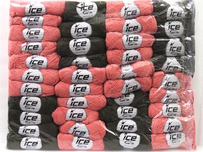 Lot of 40 Skeins Ice Yarns Fettuccia Fine Yarns MIXED LOT Yarn Multicolor