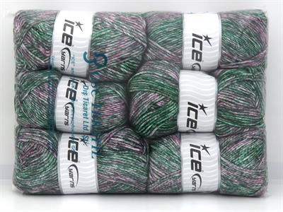 900 gr ICE YARNS Mega Star Yarns MIXED LOT (20% Wool) Yarn Multicolor