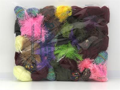 800 gr ICE YARNS Leftover Yarns MIXED LOT Hand Knitting Yarn Multicolor