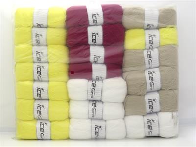 2000 gr ICE YARNS Kristal Yarns MIXED LOT Hand Knitting Yarn Multicolor