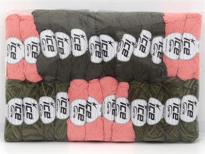 Lot of 24 Skeins Ice Yarns Fettuccia Fine Yarns - Violino Yarns MIXED LOT Yarn Multicolor