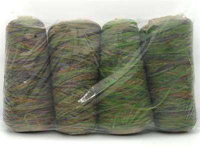 1000 gr ICE YARNS Ribbon Chain Cone MIXED LOT Hand Knitting Yarn Multicolor