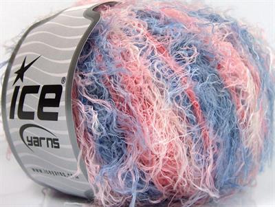 8x50gr. MODENA VISCOSE Yün, Viskon Mavi, Somon Tonları Yumoş, Sakallı, Kışlık, Yün, Viskon, Yazlık İplikler, Batik Desenli, Kalın