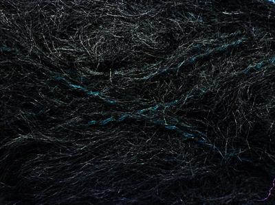 Lot of 4 x 100gr Skeins Ice Yarns MOHAIR CLASSIC (30% Mohair 25% Wool) Yarn Black
