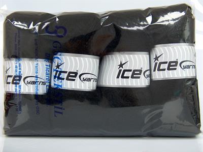Lot of 4 x 100gr Skeins Ice Yarns MOHAIR CLASSIC (30% Mohair 25% Wool) Yarn Black