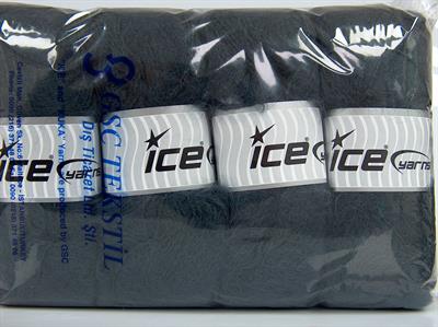 Lot of 4 x 100gr Skeins Ice Yarns MOHAIR CLASSIC (30% Mohair 25% Wool) Yarn Grey