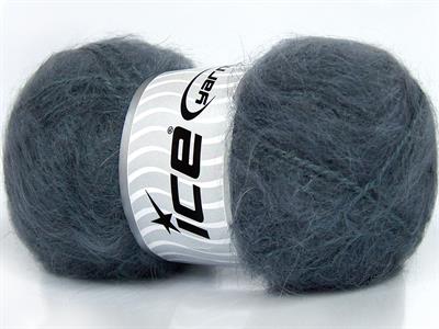 Lot of 4 x 100gr Skeins Ice Yarns MOHAIR CLASSIC (30% Mohair 25% Wool) Yarn Light Grey
