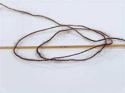 Lot of 4 x 100gr Skeins Ice Yarns MOHAIR PASTEL (10% Mohair 15% Wool) Yarn Dark Brown