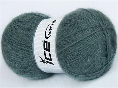 Lot of 4 x 100gr Skeins Ice Yarns MOHAIR PASTEL (10% Mohair 15% Wool) Yarn SlateGrey