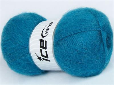 Lot of 4 x 100gr Skeins Ice Yarns MOHAIR PASTEL (10% Mohair 15% Wool) Yarn Turquoise