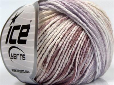 4x100gr. MONA LISA Pamuk Kahverengi, Beyaz, Leylak, Bej Bebe, Yazlık İplikler, Pamuk, %100 Pamuk