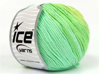 4x100gr. MONA LISA Pamuk Yeşil Tonları Bebe, Yazlık İplikler, Pamuk, %100 Pamuk