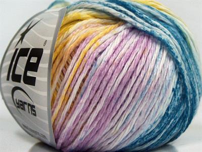 4x100gr. MONA LISA Pamuk Yeşil, Sarı, Pembe tonları Bebe, Yazlık İplikler, Pamuk, %100 Pamuk