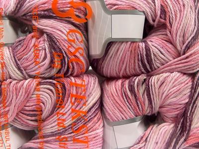 4x100gr. MONA LISA Pamuk Maron, Pembe tonları Bebe, Yazlık İplikler, Pamuk, %100 Pamuk