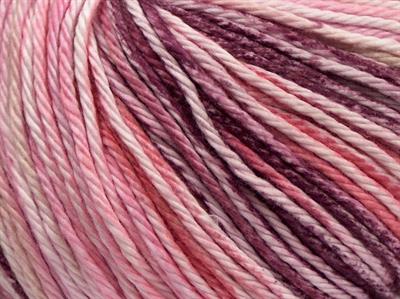 4x100gr. MONA LISA Pamuk Maron, Pembe tonları Bebe, Yazlık İplikler, Pamuk, %100 Pamuk