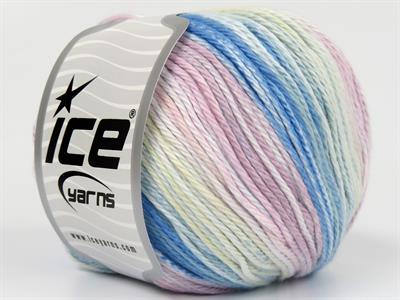 4x100gr. MONA LISA Pamuk Pembe, Mavi, Beyaz, Sarı, Açık Yeşil Bebe, Yazlık İplikler, Pamuk, %100 Pamuk