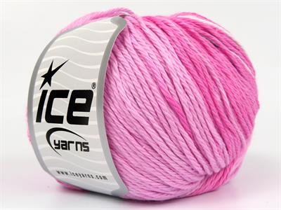 4x100gr. MONA LISA Pamuk Beyaz, Pembe tonları, Açık Lila Bebe, Yazlık İplikler, Pamuk, %100 Pamuk