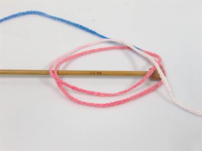 8x50gr. MONACO Akrilik Beyaz, Somon, Mavi Tonları Kışlık, Düz iplikler, Batik Desenli, Worsted, Zincir