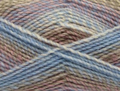 2x200gr. MOSAIC Akrilik Beyaz, Açık Mavi, Gül pembe, Bej Kışlık, Düz iplikler, Batik Desenli, Worsted, 100% Akrilik