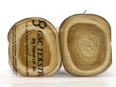 Lot of 2 x 150gr Skeins Ice Yarns MUFFINS Hand Knitting Yarn Brown Shades