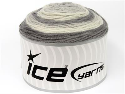 Lot of 2 x 150gr Skeins Ice Yarns MUFFINS Hand Knitting Yarn Grey Shades