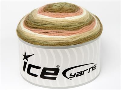 Lot of 2 x 150gr Skeins Ice Yarns MUFFINS Yarn Brown Shades Light Cream Pink