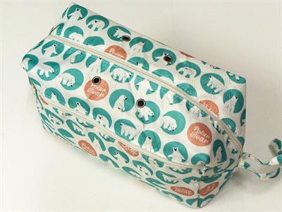 Multicolor Yarn Skein Bag Polar Bear Design