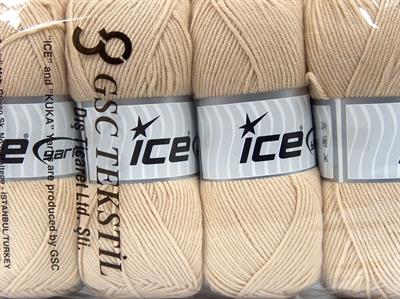 4x100gr. MY BABY  Bej Kışlık, Düz iplikler, Worsted, 100% Akrilik , Anti-Pilling