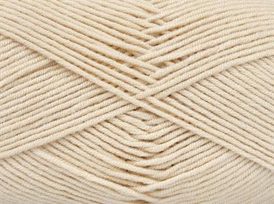 4x100gr. MY BABY  Bej Kışlık, Düz iplikler, Worsted, 100% Akrilik , Anti-Pilling