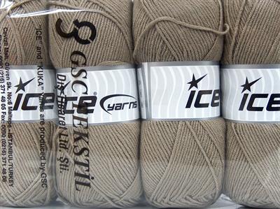 4x100gr. MY BABY  Koyu Deve Tüyü Kışlık, Düz iplikler, Worsted, 100% Akrilik , Anti-Pilling