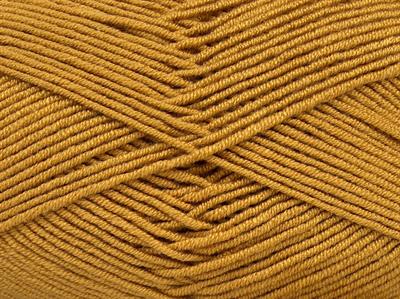 4x100gr. MY BABY  Koyu Altın Kışlık, Düz iplikler, Worsted, 100% Akrilik , Anti-Pilling