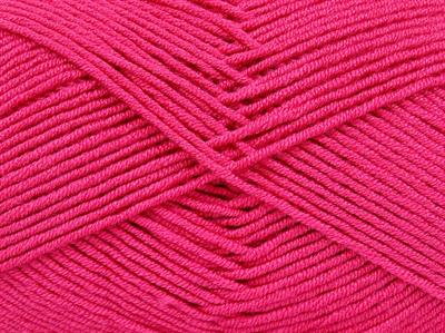 4x100gr. MY BABY  Fuşya Kışlık, Düz iplikler, Worsted, 100% Akrilik , Anti-Pilling