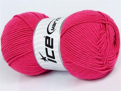 4x100gr. MY BABY  Fuşya Kışlık, Düz iplikler, Worsted, 100% Akrilik , Anti-Pilling